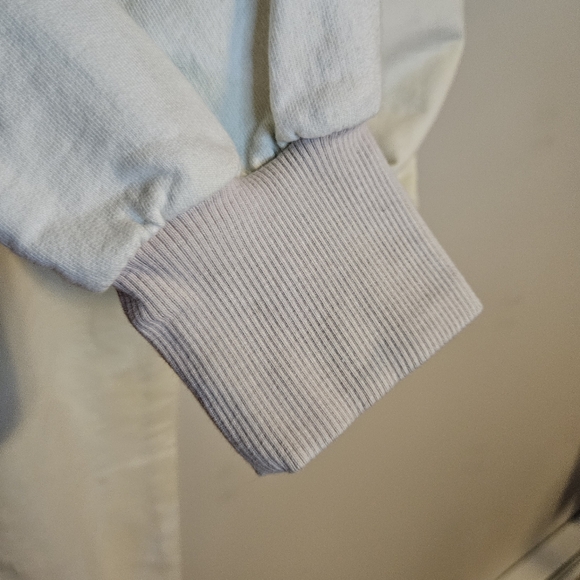 Baja East Sweatpants Joggers Pale Yellow Green Gray Tie Waist Size 0 Athleisure - Picture 12 of 15